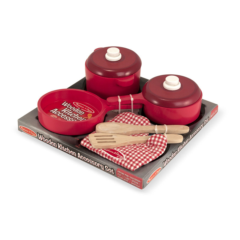 Melissa & Doug 8 Piece Play Food Kitchen Pots and Pans Set & Reviews